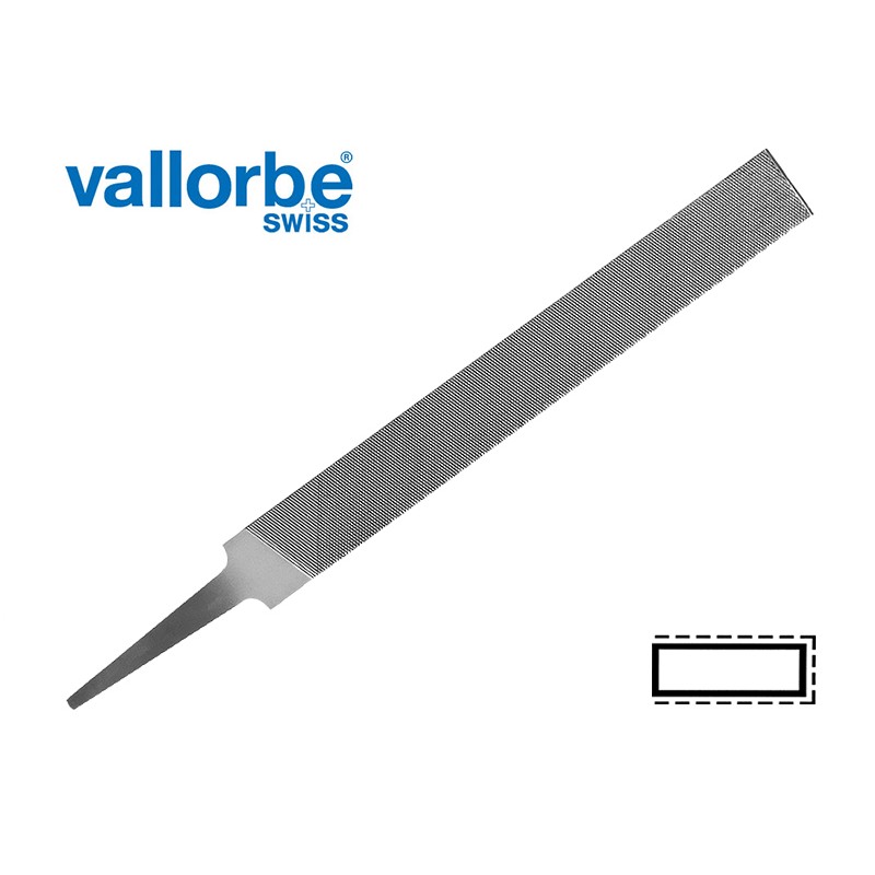 Напильник плоский VALLORBE 1163-2, L-150