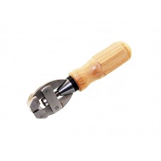 Тиски ручные металлические с деревянной ручкой-винтом, L-130мм