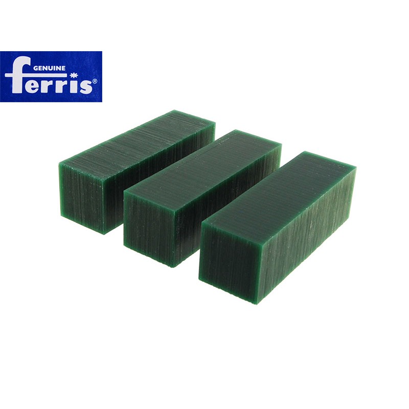 Воск модельный FERRIS, брусок 30х30х96мм (3 шт), зеленый
