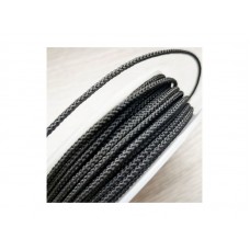 Шнур шелковый плетеный M229 черный, Ø1.0мм, 1метр