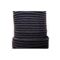Шнур шелковый плетеный M221 черный, Ø3.0мм, 1метр