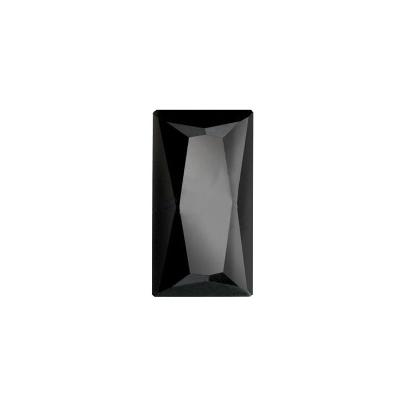 Фианит черный, багет, 8х6мм