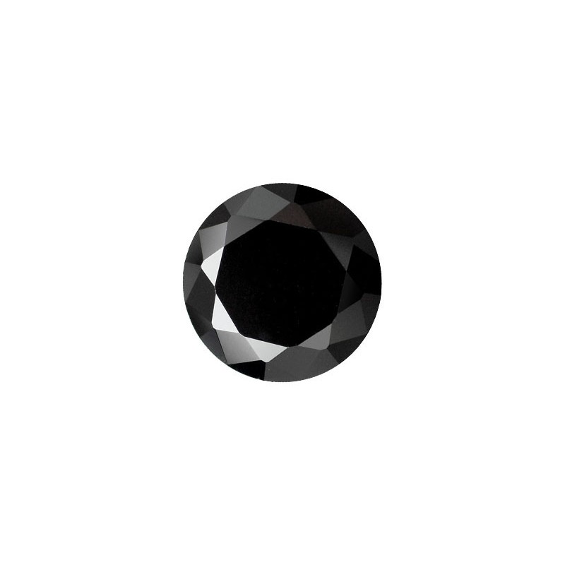 Фианит черный, круг, 1,0мм