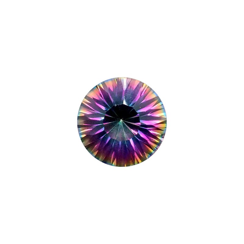 Кварц мистик фиолетовый, круг, 6,0мм