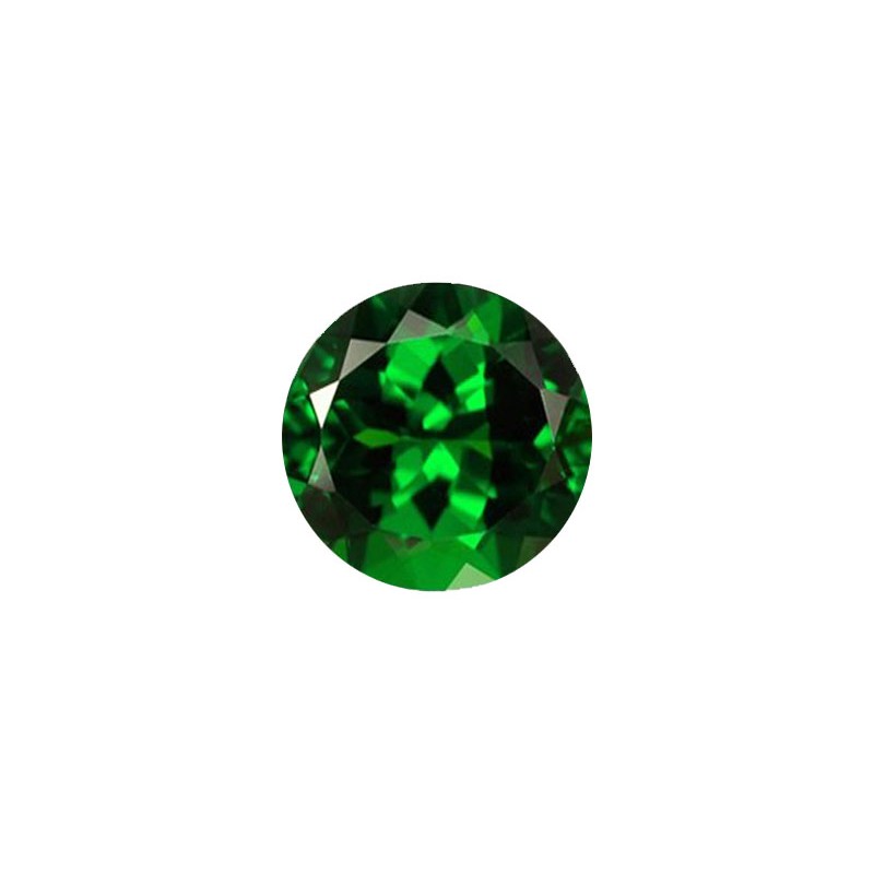 Шпинель синтетическая зеленая, круг, 2,0мм