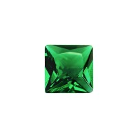 Ювелирное стекло зеленое, квадрат, 2х2мм