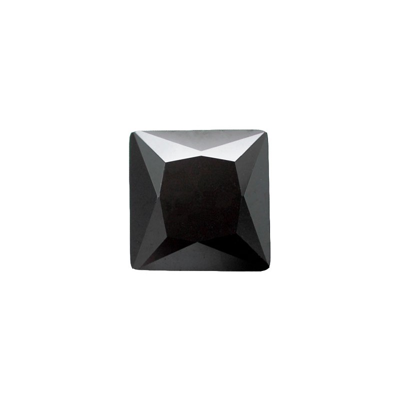 Фианит черный, квадрат, 7х7мм