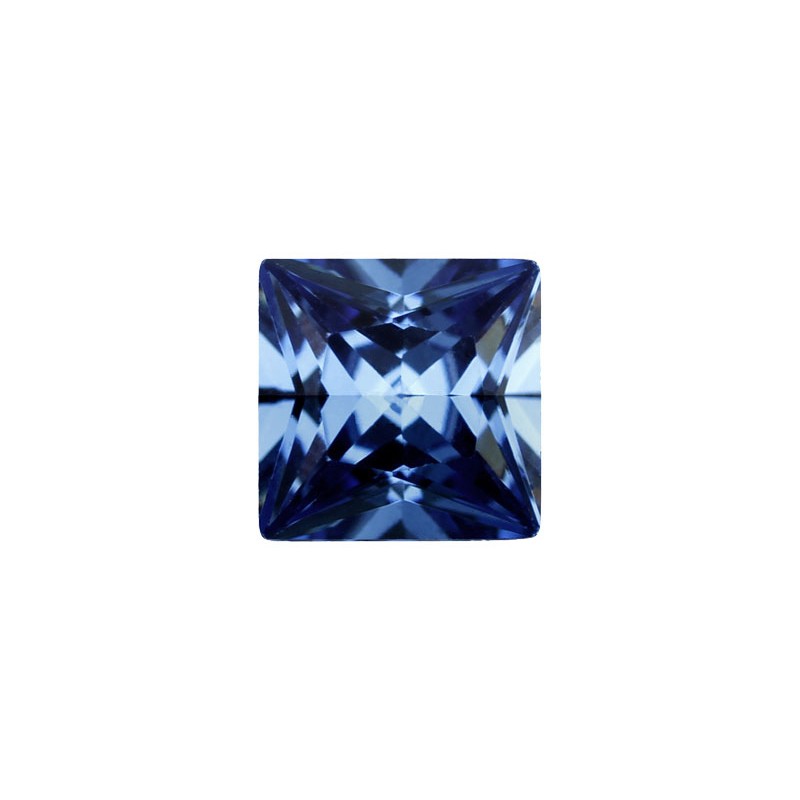 Фианит синий, квадрат, 2,5х2,5мм