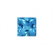 Ювелирное стекло голубое, квадрат, 5х5мм