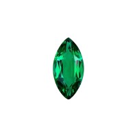 Ювелирное стекло зеленое, маркиз, 7х3,5мм