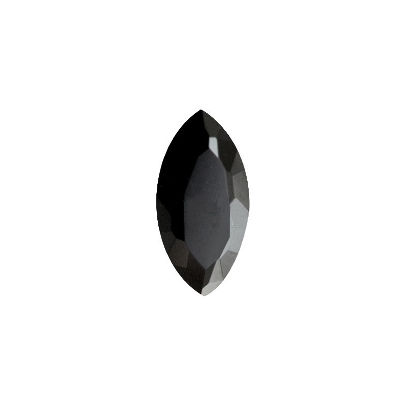 Фианит черный, маркиз, 7х3,5мм