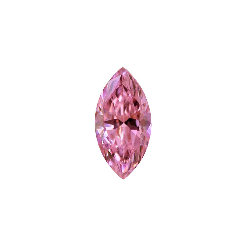 Фианит розовый, маркиз, 6х3мм
