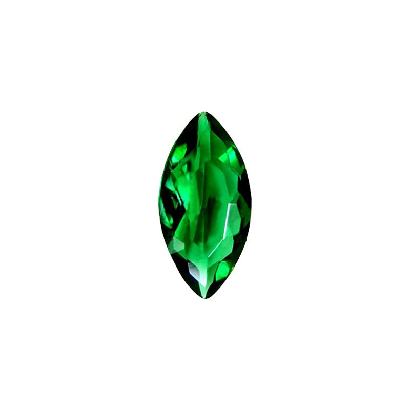 Фианит зеленый, маркиз, 7х3,5мм