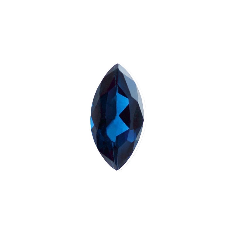 Шпинель синтетическая синяя, маркиз, 12х6мм