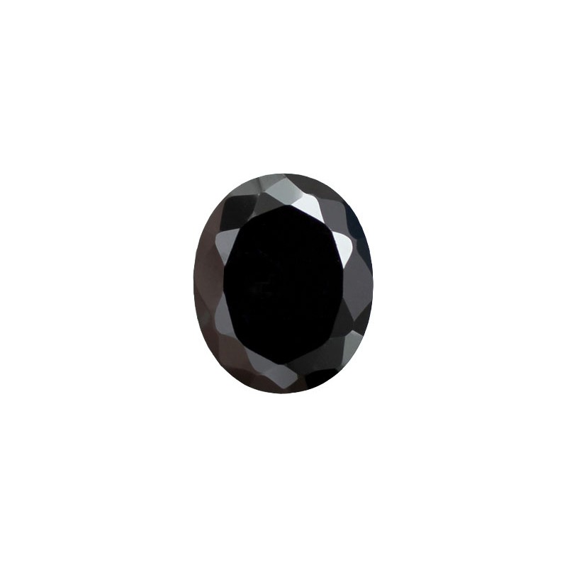 Фианит черный, овал, 27х10мм