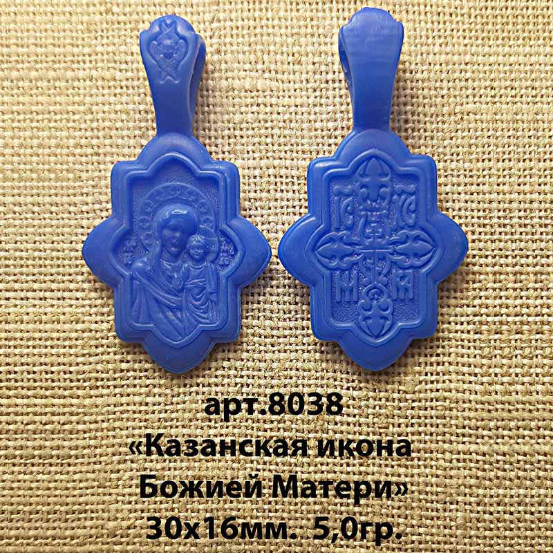 Восковая модель образок "Казанская икона Божией Матери"
