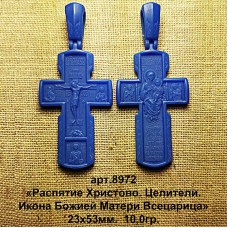 Восковка РП8972 крест "Распятие Христово. Икона Божией Матери "Всецарица"