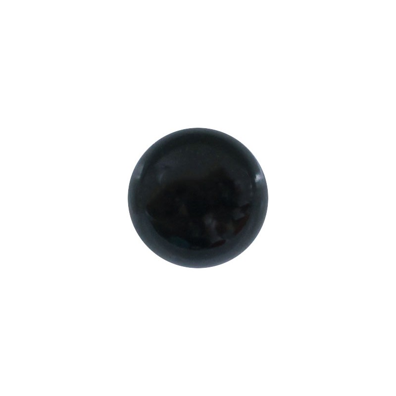 Жемчуг культивированный черный, шарик, 9,0-9,5мм