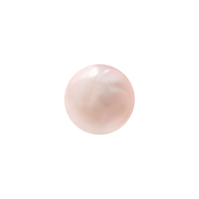 Жемчуг культивированный розовый, шарик, 4,0-4,5мм
