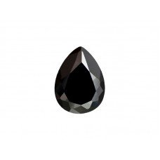 Фианит черный, груша, 16х12мм