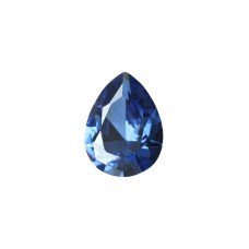 Фианит синий, груша, 8х6мм