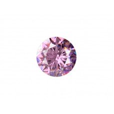 Муассанит розовый, круг, 12,0мм