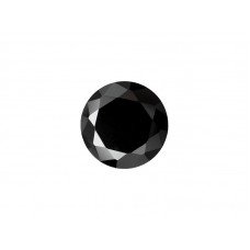 Фианит черный, круг, 15мм