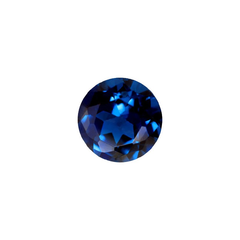 Шпинель синтетическая синяя, круг, 0,9мм