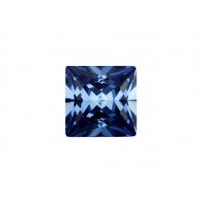Фианит синий, квадрат, 2,5х2,5мм