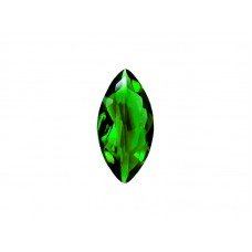 Шпинель синтетическая зеленая, маркиз, 20х10мм