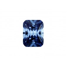 Фианит синий, октагон, 16х12мм