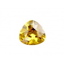 Фианит желтый, триллион, 4х4мм