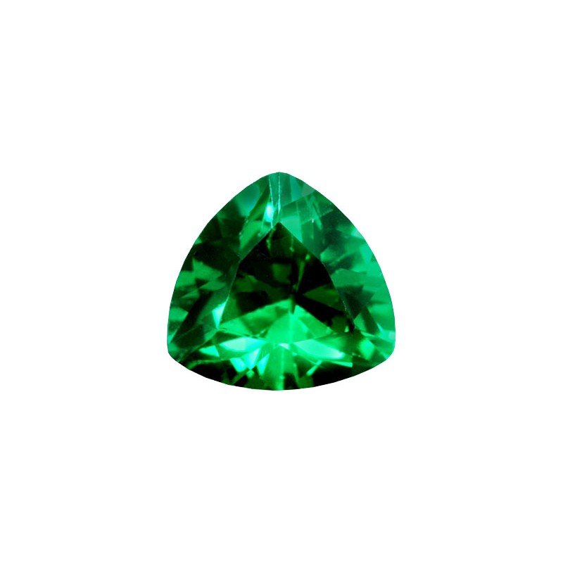 Фианит зеленый, триллион, 7х7мм